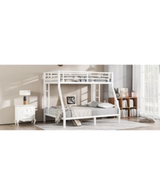 Metal Twin Over Full Bunk Bed, Space-Saving