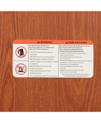 Lighted Glass Curio Cabinet - 2-Door Display, Drawer