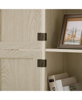  72.4" Tall Storage Cabinet with 8 Doors & 4 Shelves, White