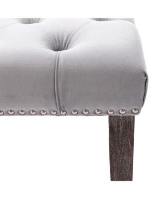 Streamdale Tufted Velvet Bench Ottoman