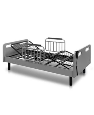 Electric Adjustable Bed with Mattress & Rails