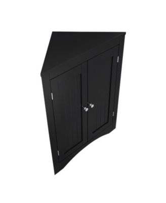 Corner Cabinet with Doors & Shelves