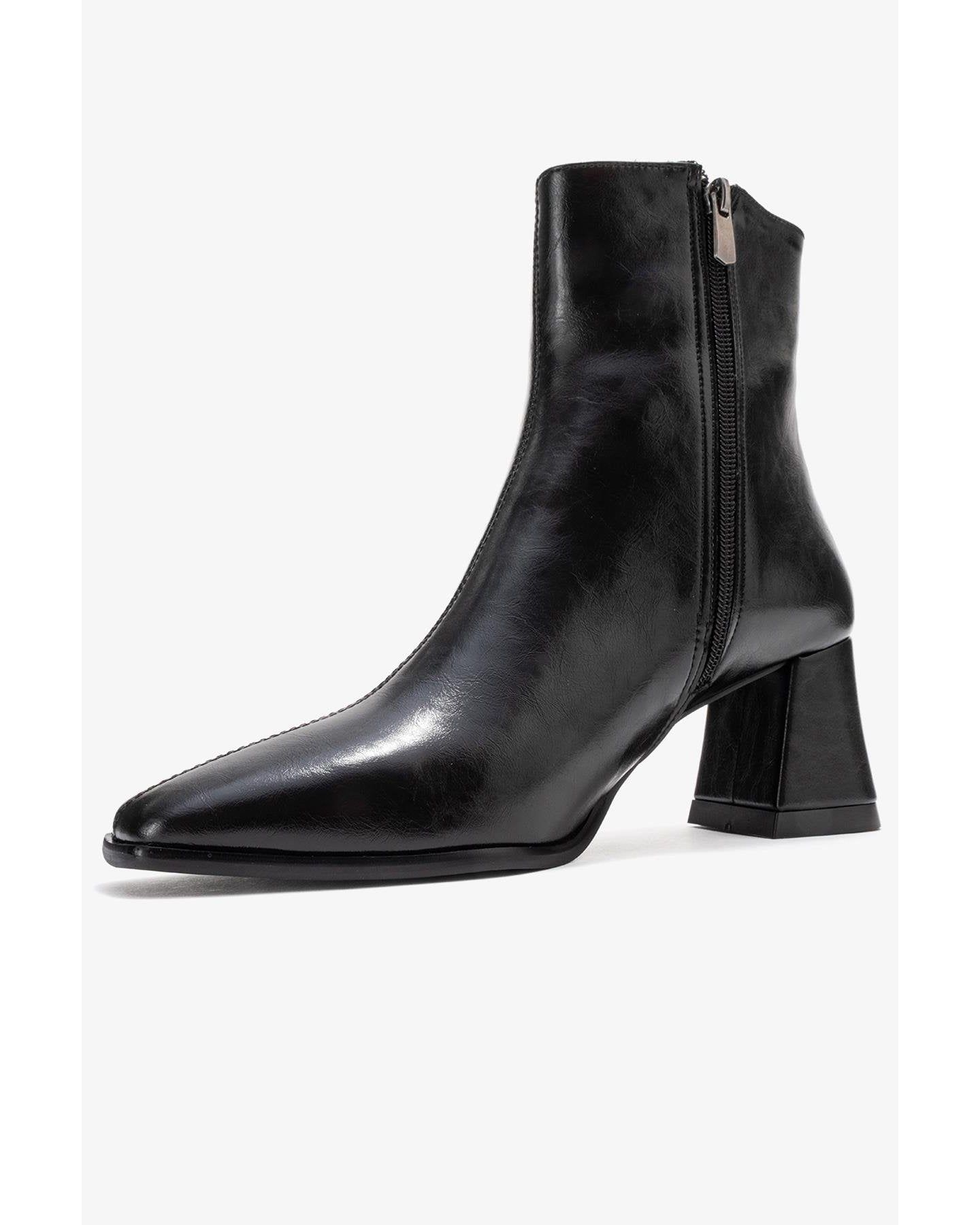 Женские ботинки Prologue Shoes Arven Block Heel Boot, цвет: Чёрная искусственная кожа — фото 2