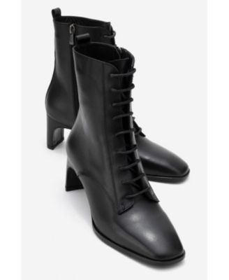 Women's Sudy Leather Lace Up Boot