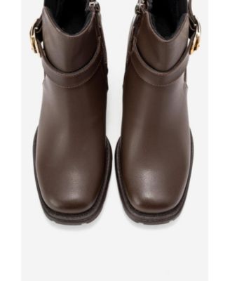 Women's Heile Buckle Block Heel Boot
