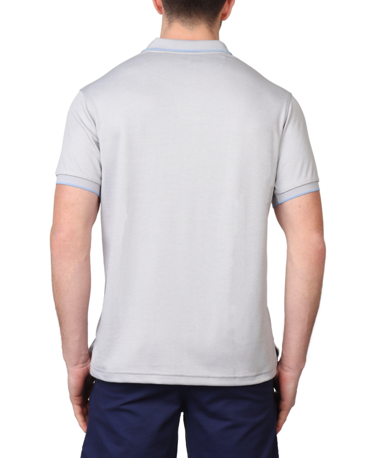 Tailorbyrd Men's Modal Pique Polo with Split Placket