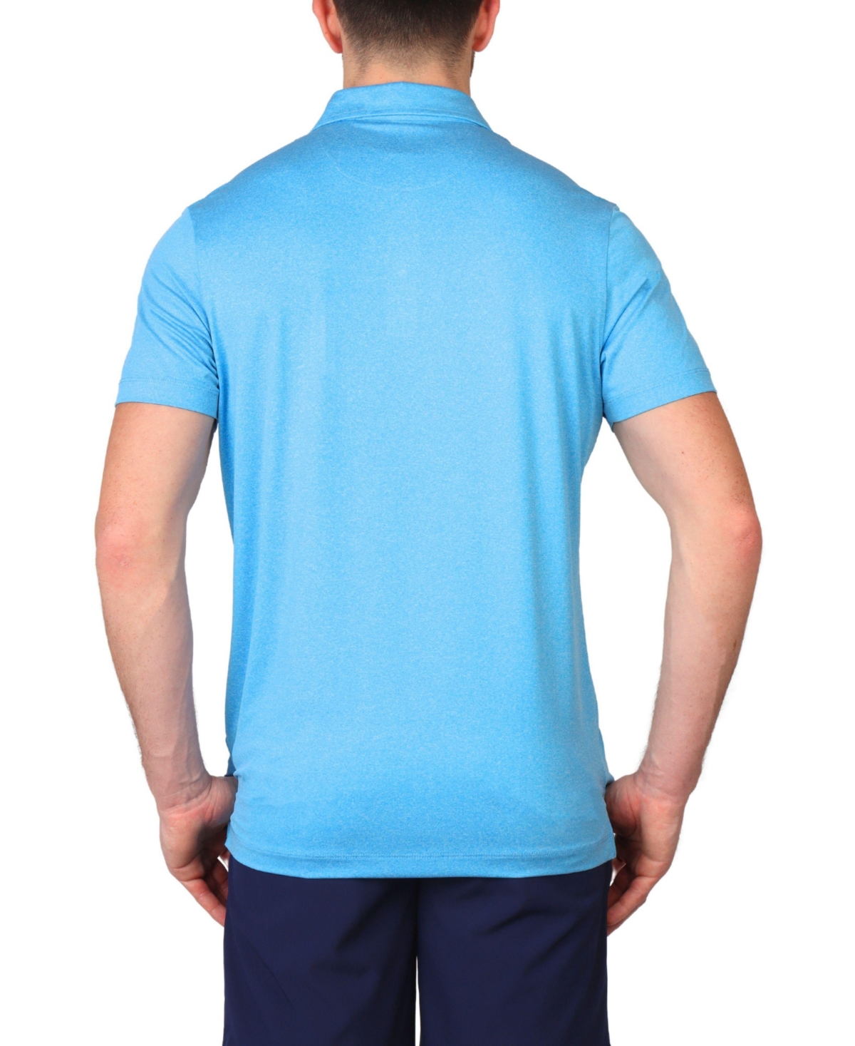 Tailorbyrd Solid Melange Performance Polo