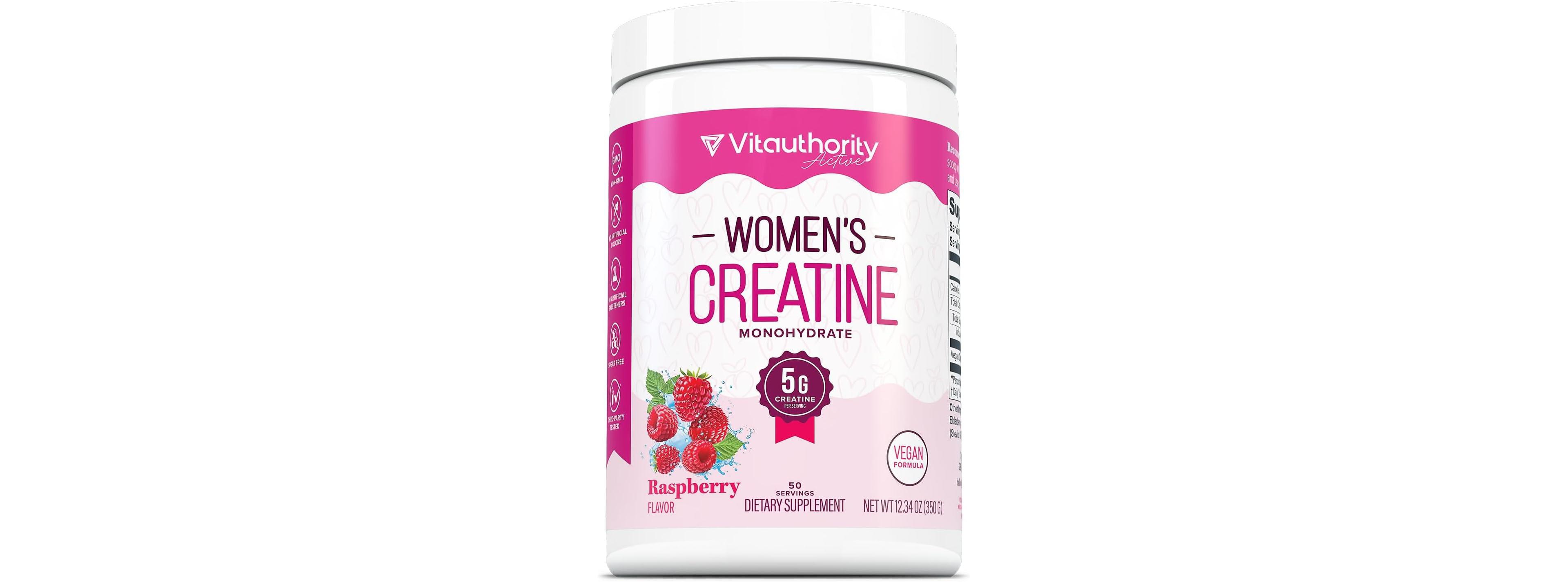 Vitauthority Women s Creatine Raspberry, 50 Servings