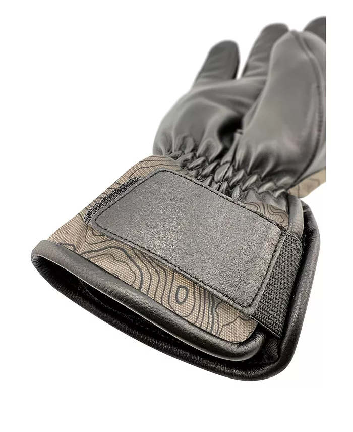 Men's Waterproof Ergo Grip Leather Palm Snow Gloves "ASPEN - thumbnail 4