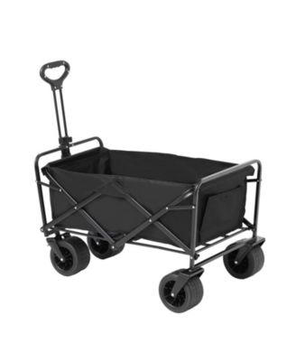 SUGFIT All-Terrain Folding Wagon with 5-inch Wheels & Compact Storage