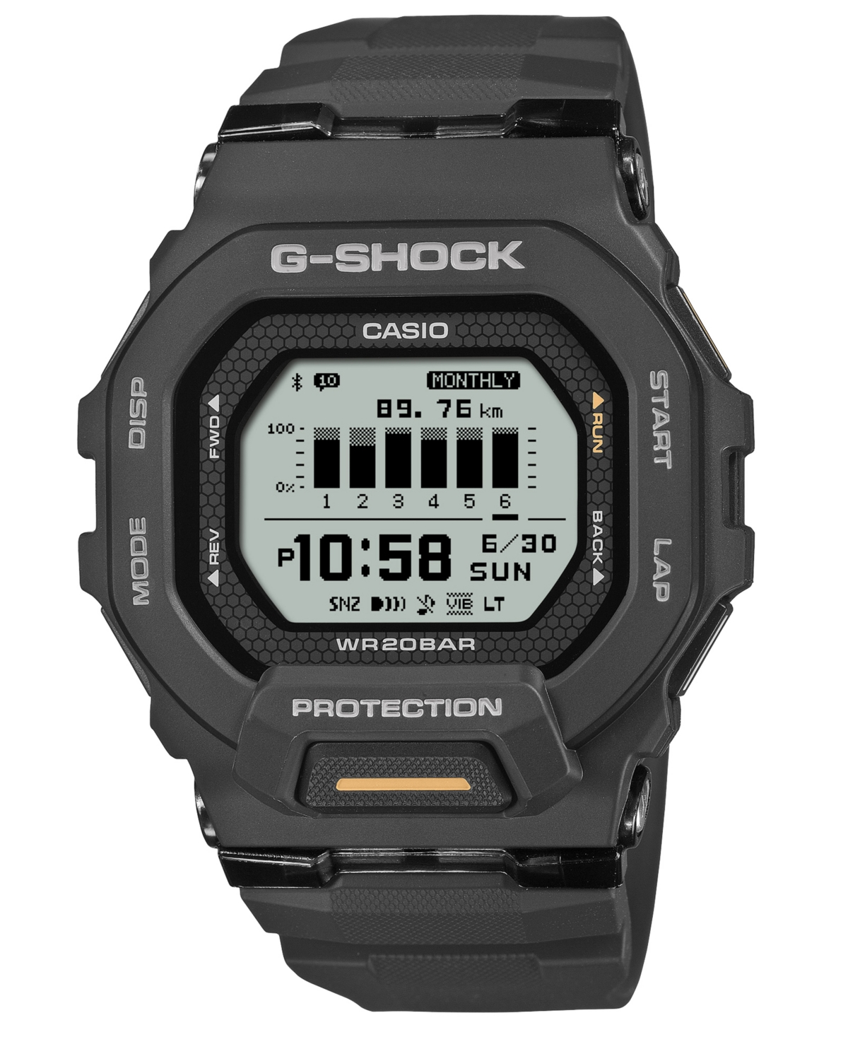 G-Shock Men's Japanese Quartz Black Resin Watch, 45.9mm
