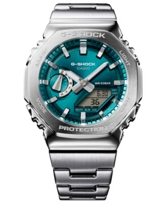 G-Shock Men's Japanese Quartz Silver-Tone Stainless Steel Watch