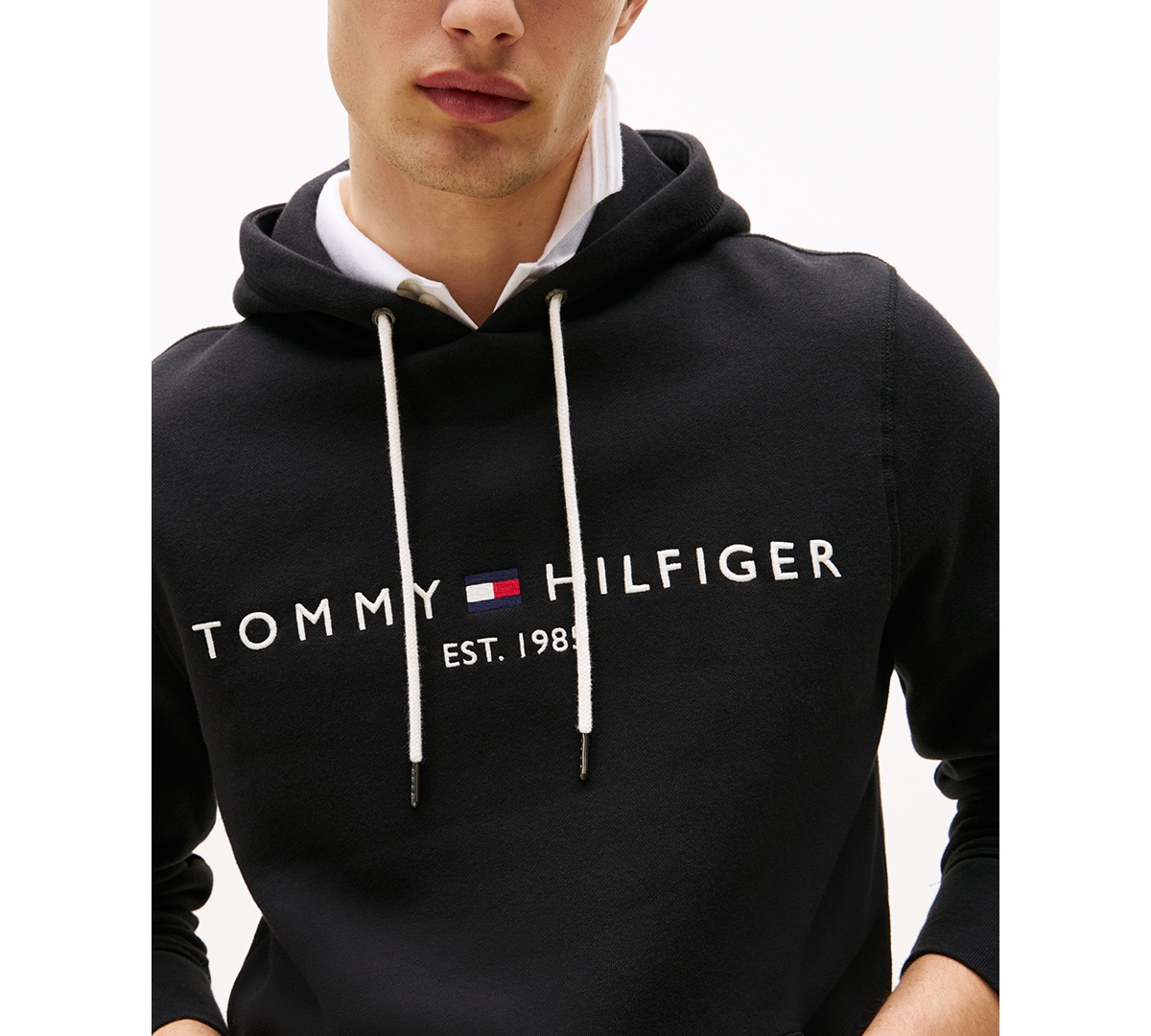 Tommy Hilfiger Men's Embroidered Logo Hoodie