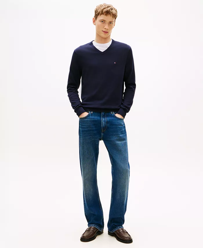 Men's Essential Solid V-Neck Sweater - thumbnail 10