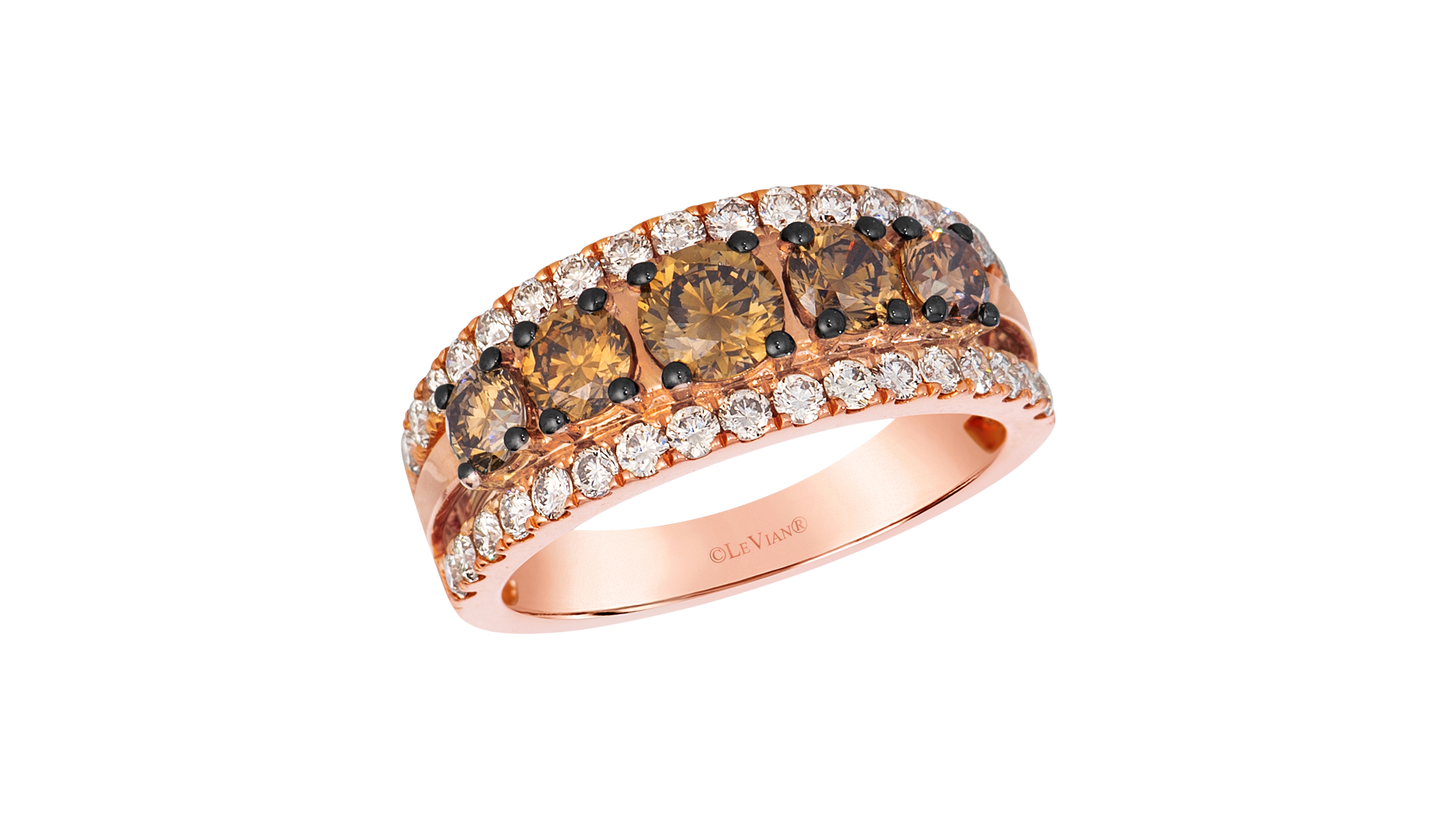 Le Vian Chocolate Diamond (1.27 ct. t.w.) & Nude Diamond (0.71 ct. t.w.) Ring in 14k Strawberry Gold
