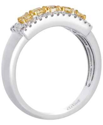 Fancy Yellow Diamond (0.50 ct. t.w.) & Nude Diamond (0.23 ct. t.w.) Ring in 14k Two-Tone Gold