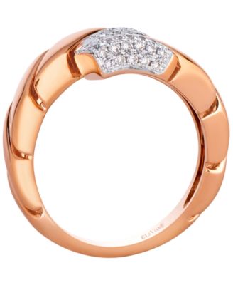 Vanilla Diamond Ring (0.23 ct. t.w.) in 14k Strawberry Gold