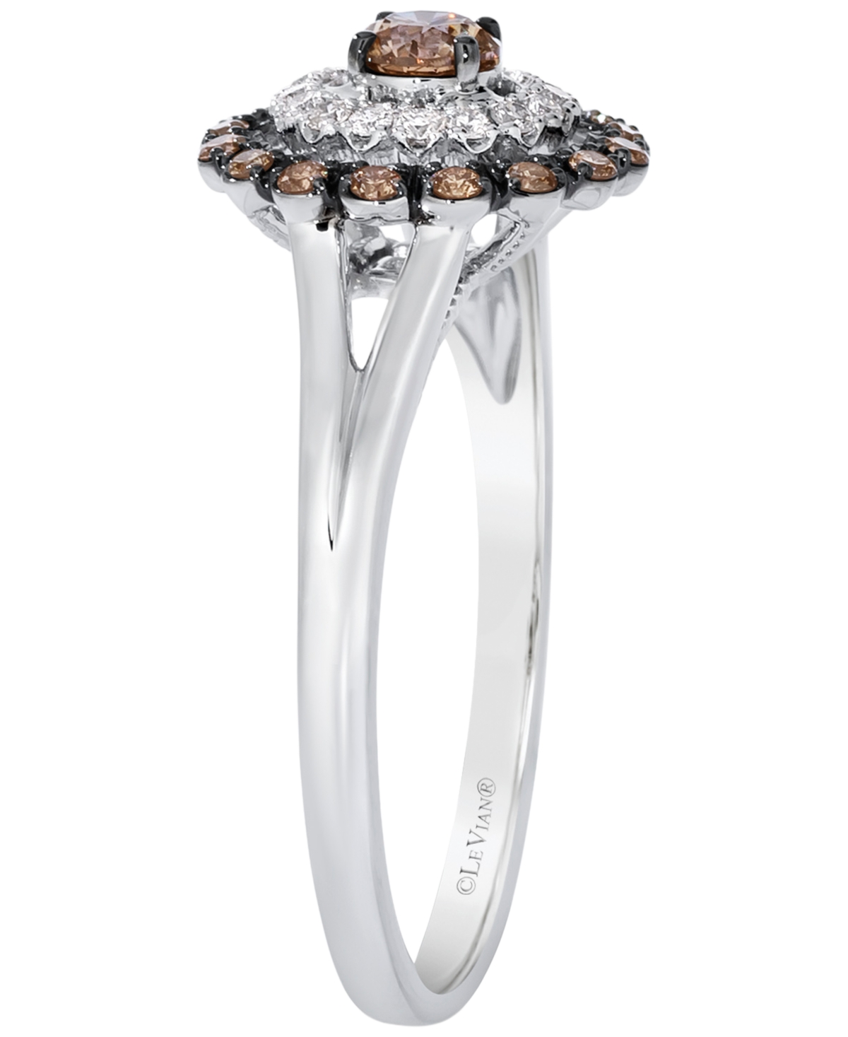 Le Vian Chocolate Diamond (0.32 ct. t.w.) & Vanilla Diamond (0.09 ct. t.w.) Ring in 14k Vanilla Gold