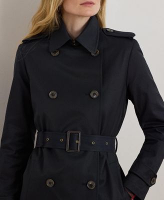 Women's Short Belted Trench Coat