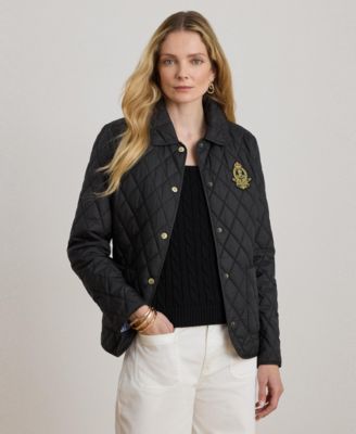 Women's Crest Patch Diamond Quilted Vest