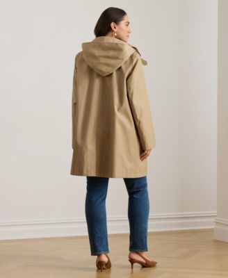 Plus Size Hooded Raincoat