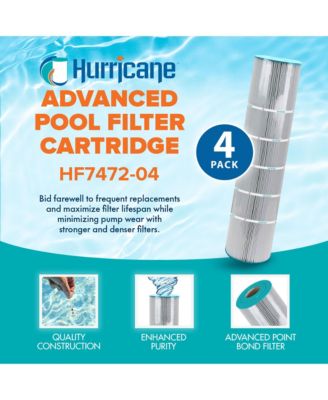 4 Pack HF7472-04 Advanced Pool and Spa Filter Cartridge Replacement