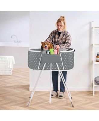 Portable Foldable Elevated Pet Bathtub