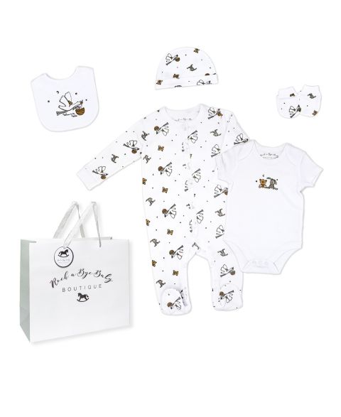 Комплекты Rock-A-Bye Baby Boutique Layette Gift, 7-Piece Set для малышей, цвет: Белый