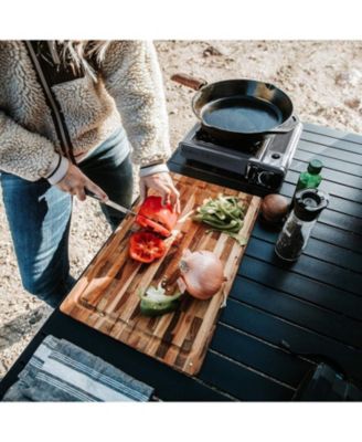 Portable Butane Camping Stove with Case: Automatic Ignition, Precise Heat Control - Camping & Tailgating and Outdoor Cooking