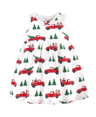 Baby Girls Cotton Dress, Cardigan and Shoe Set