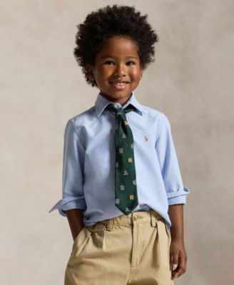 Boys' 2T-7 Cotton Oxford Shirt
