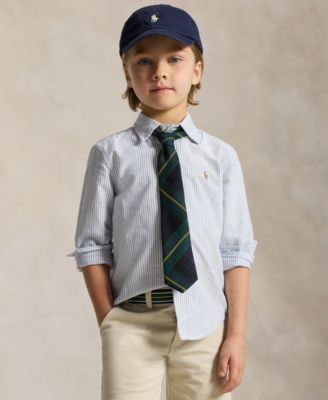 Boys' 2T-7 Cotton Oxford Shirt