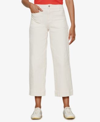 Women's The Marine Mid Rise Cropped Wide-Leg Jeans 