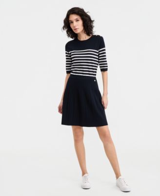 Jeans Women's Pleated Sweater Skirt