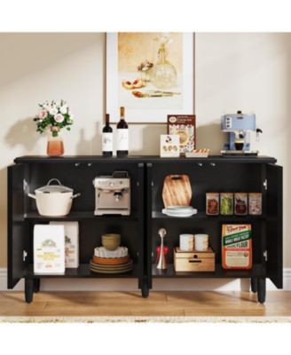 Modern Storage Cabinet, Sideboard Buffet Table with Doors