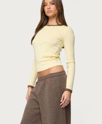 Women's Zander Contrast Long Sleeve T Shirt