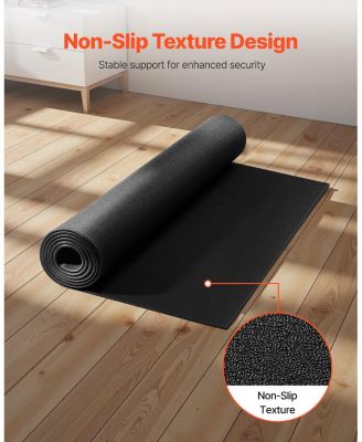 SUGFIT Treadmill Mat 30"x72" 1/4" Thick PVC Exercise Equipment Floor Protector