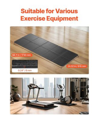 SUGFIT Walking Pad Treadmill Mat 24"x68" PVC Floor Protector for Home Gym