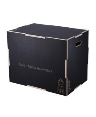 SUGFIT 3-in-1 Plyo Jump Box 30/24/20" Wooden Agility Training Box