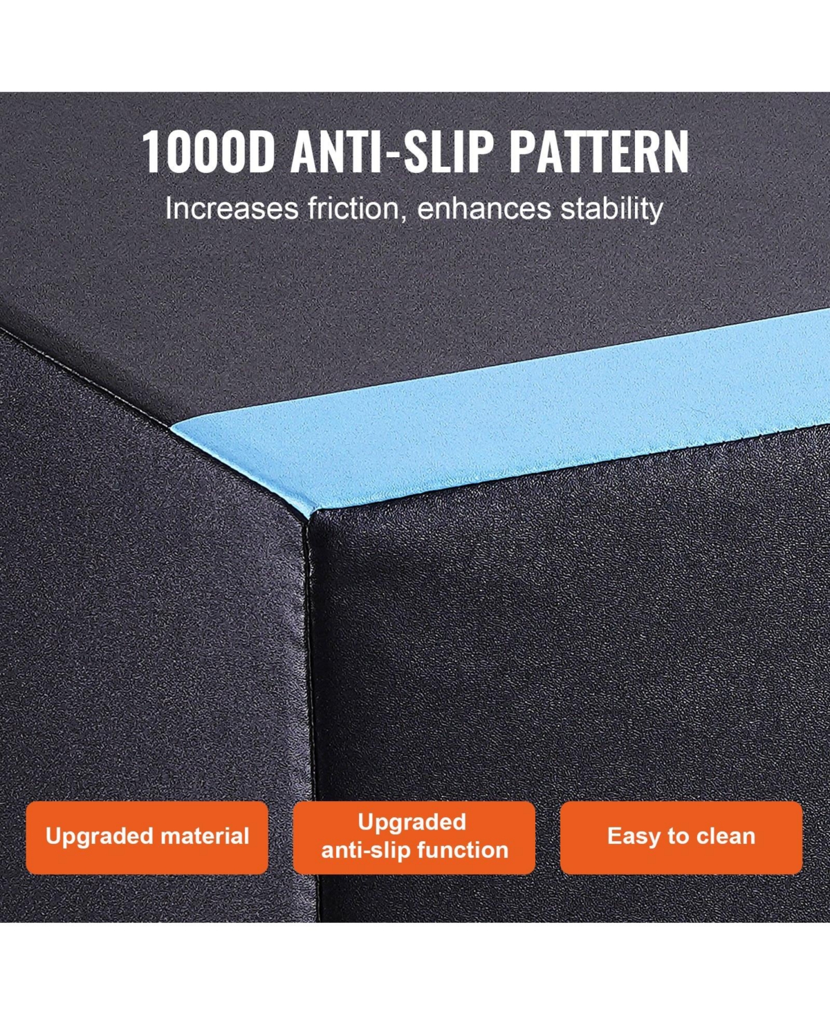 Sugift 3-in-1 Plyo Jump Box 16/14/12" Soft Cotton Agility Training Box