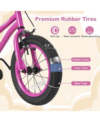 14-Inch Kids Bike – Adjustable Toddler Bicycle with Removable Training Wheels, for Ages 3–8, Safe & Comfortable Ride