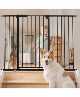 Adjustable Pressure-Mount Safety Gate, 26"-48" Wide, 36" High, Black
