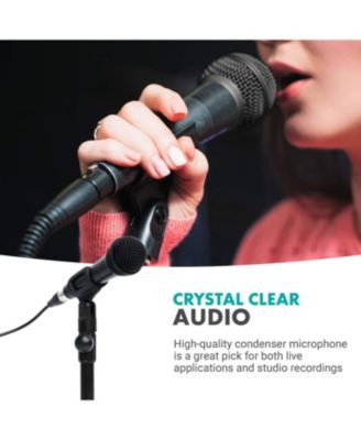 HV-M5 Dynamic XLR Cardioid Vocal Microphone with Internal Shockmount and Windscreen