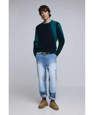 Men's Jacquard splatter sweater