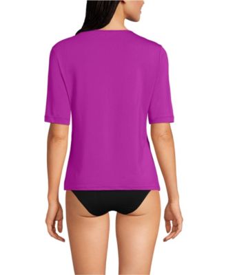 Women's SunShade UPF 50 Elbow Sleeve Rash Guard Swim Tee