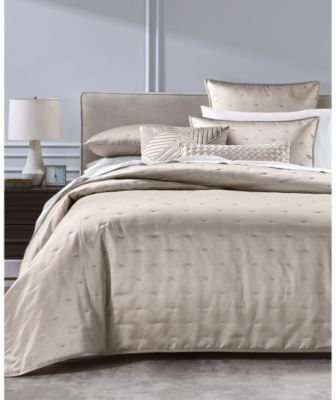 Hotel Collection Glint 3-Pc. Coverlet Set, King - Blush, King Coverlet Set