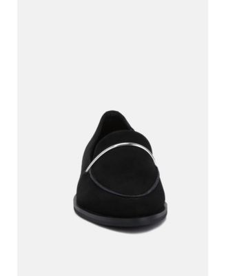 Rag and Co Womens Paulina Suede Slip On Loafers