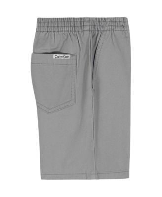 Boys' 2T-7 Striped Polo Shirt and Twill Shorts, 2-Piece Set