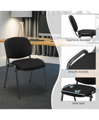 Office Chair with Metal Frame and Padded Cushions for Conference Room