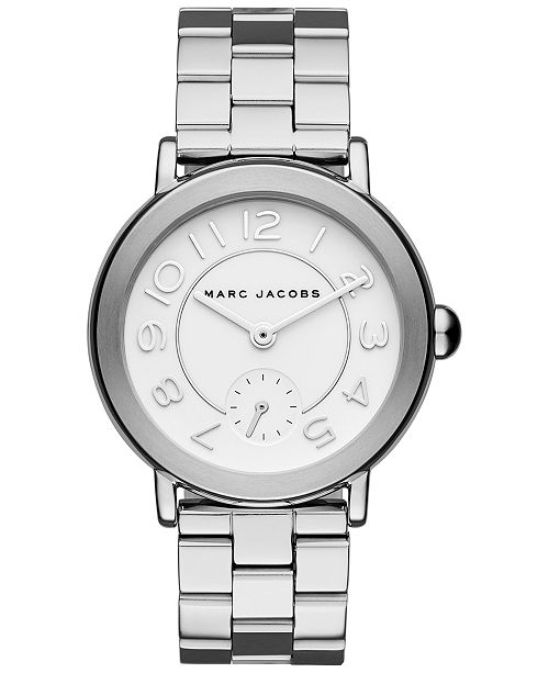 Marc By Marc Jacobs Marc Jacobs Women S Riley Stainless Steel Bracelet Watch 36mm Reviews Watches Jewelry Watches Macy S